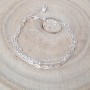 Bracelet 3 chaînes en argent
