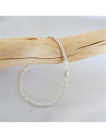 bracelet perles argent 925