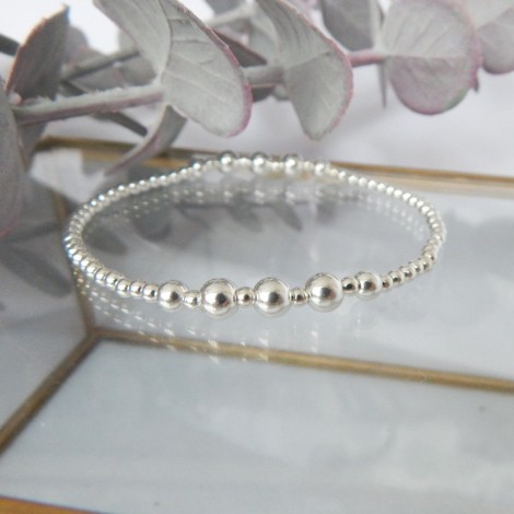 Bracelet perles argent 925